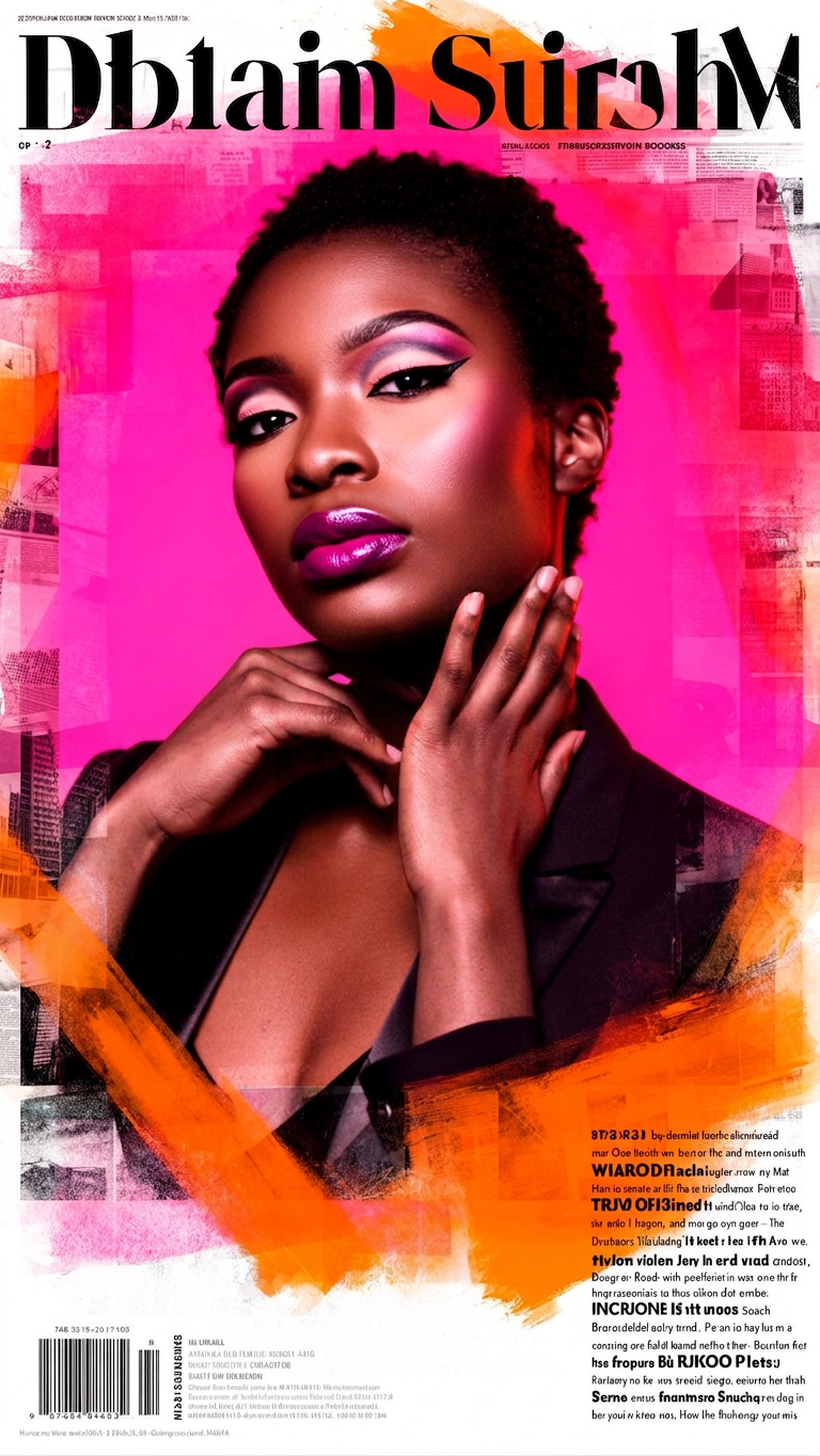 Bold editorial portrait — Creatively Crowned